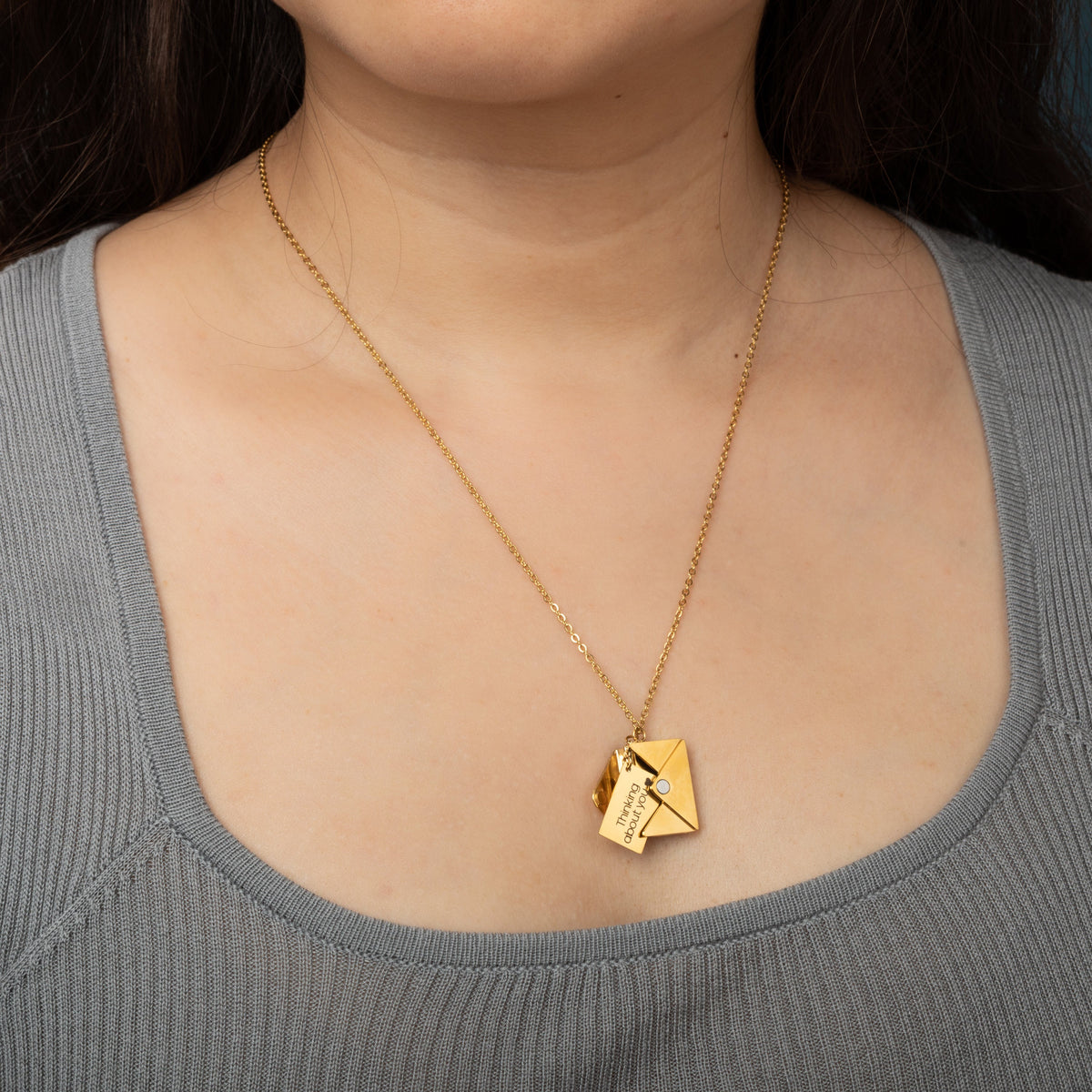 Letter and Envelope Personalized Necklace My Little Necklace