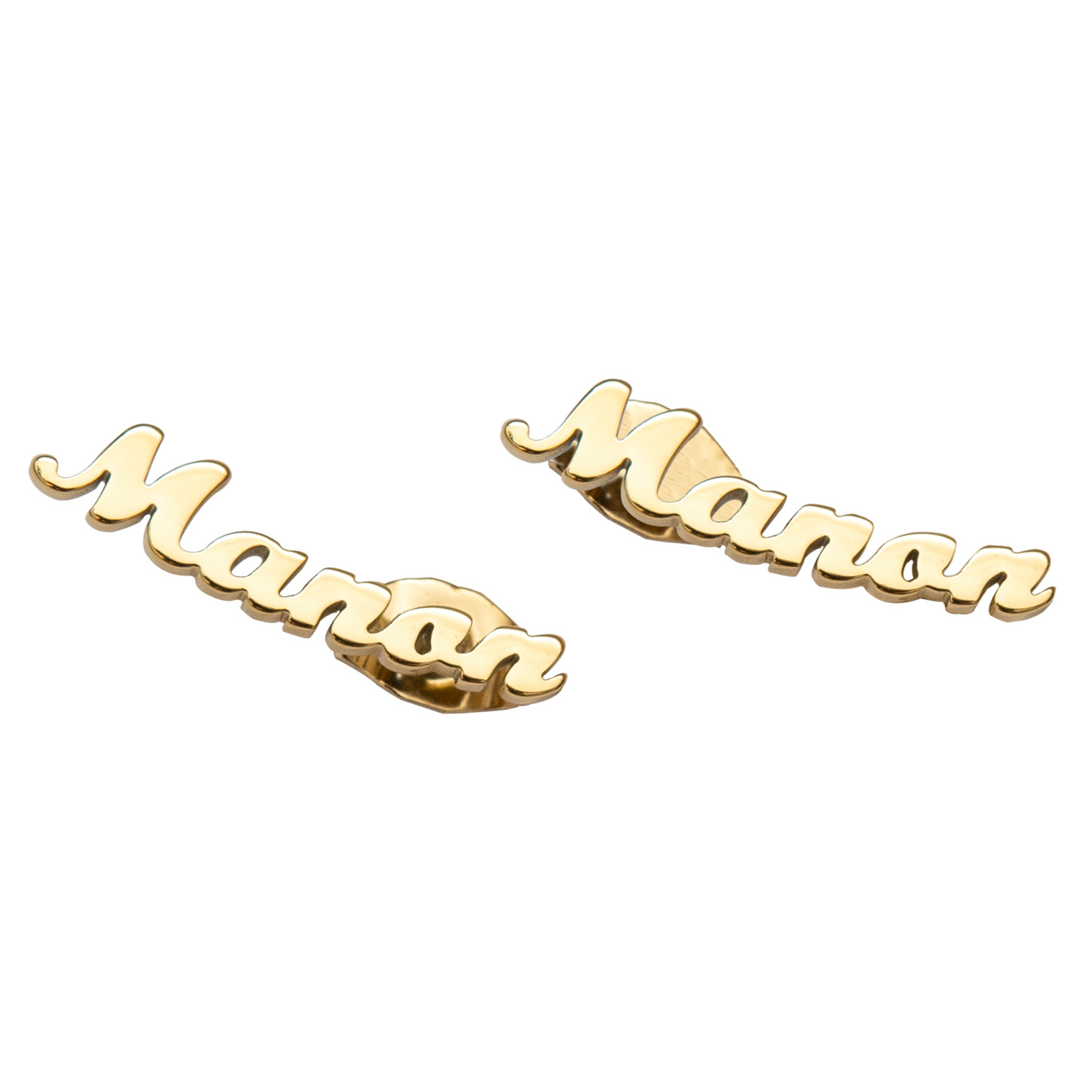 Pendientes personalizados con doble nombre
