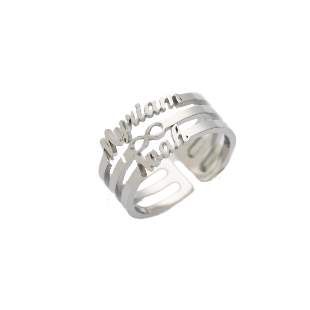 Infinity Ring with Two Names
