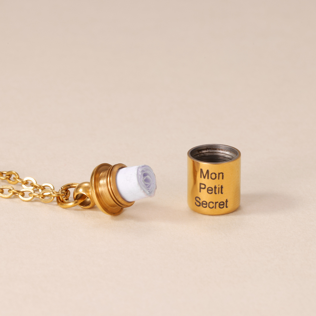 Hidden Message Weight Pendant Necklace