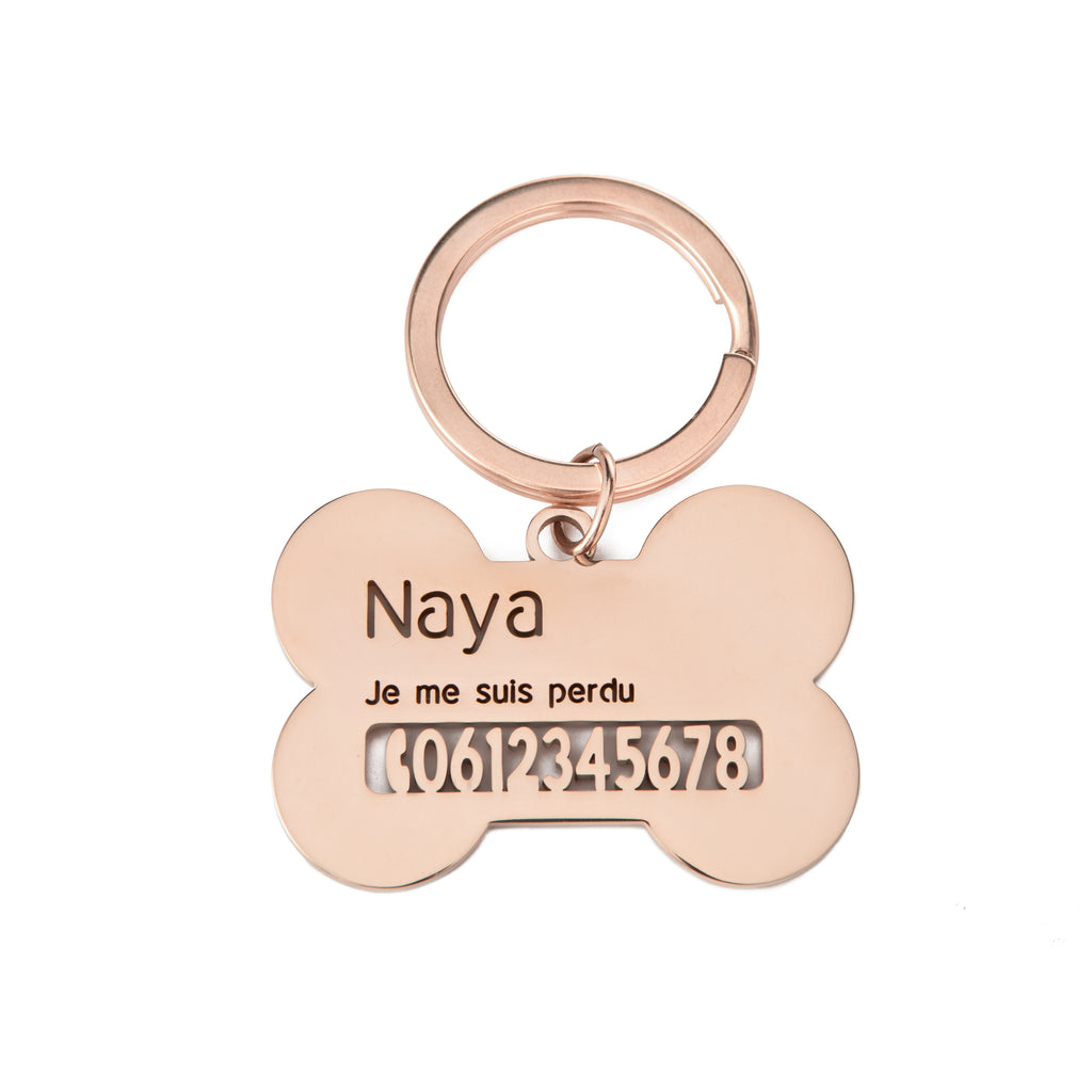 Custom Bone-Shaped Pet ID Tag