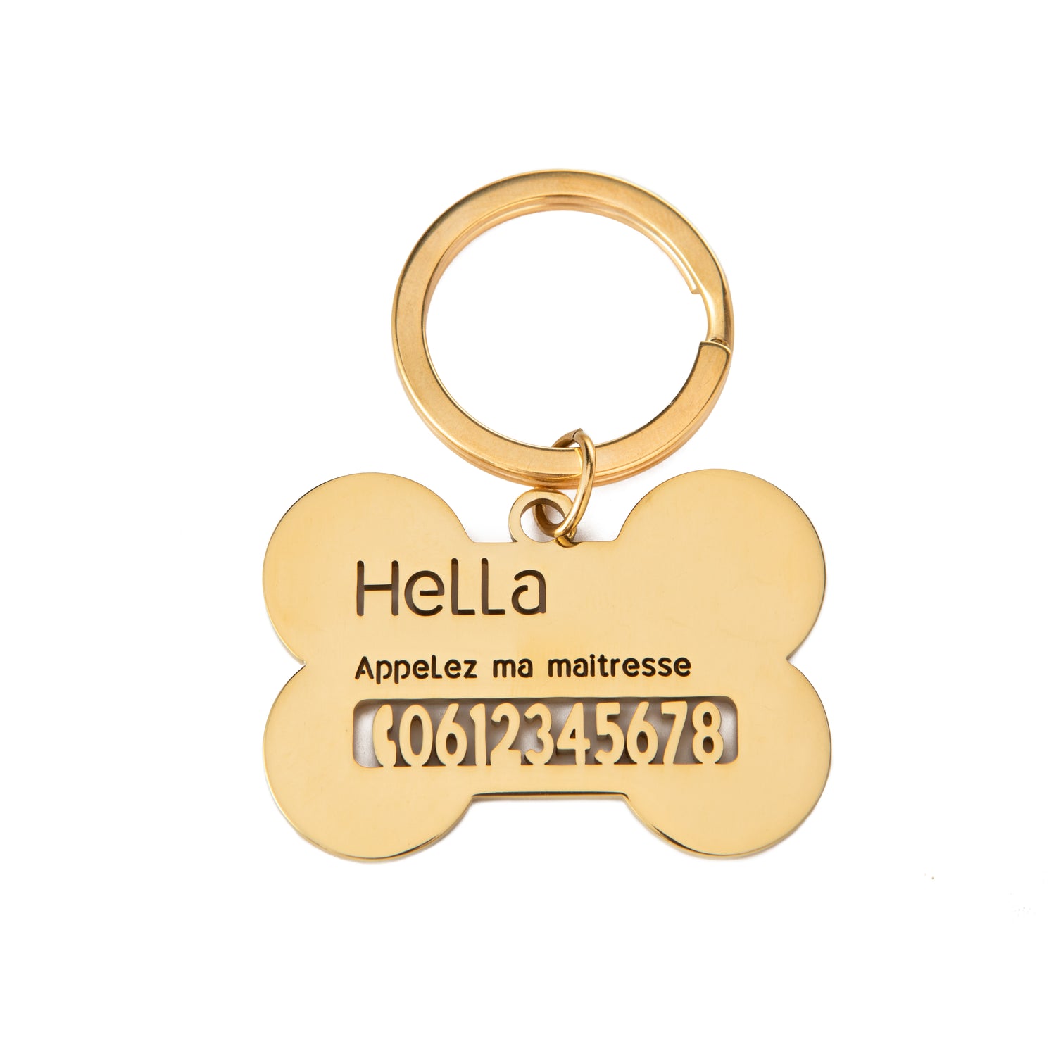 Custom Bone-Shaped Pet ID Tag