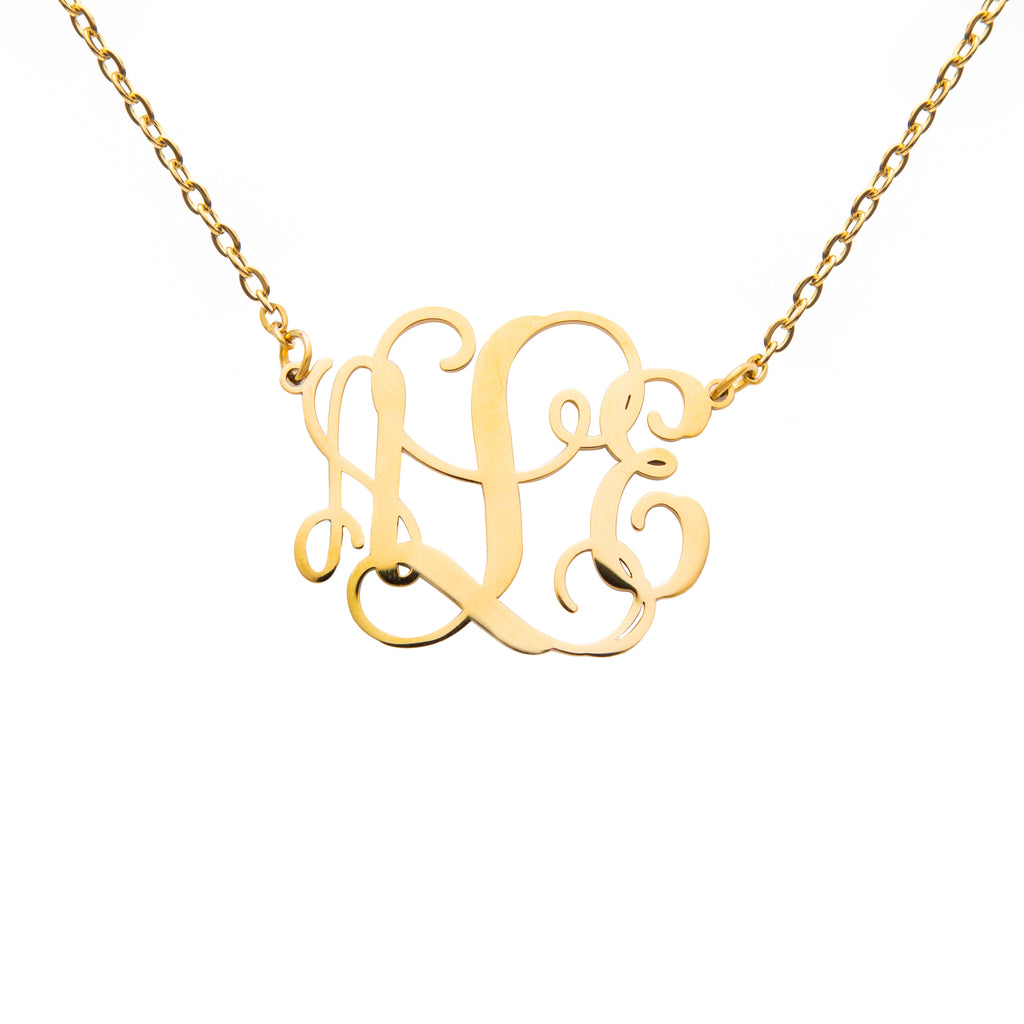 Personalized Monogram Pendant Necklace