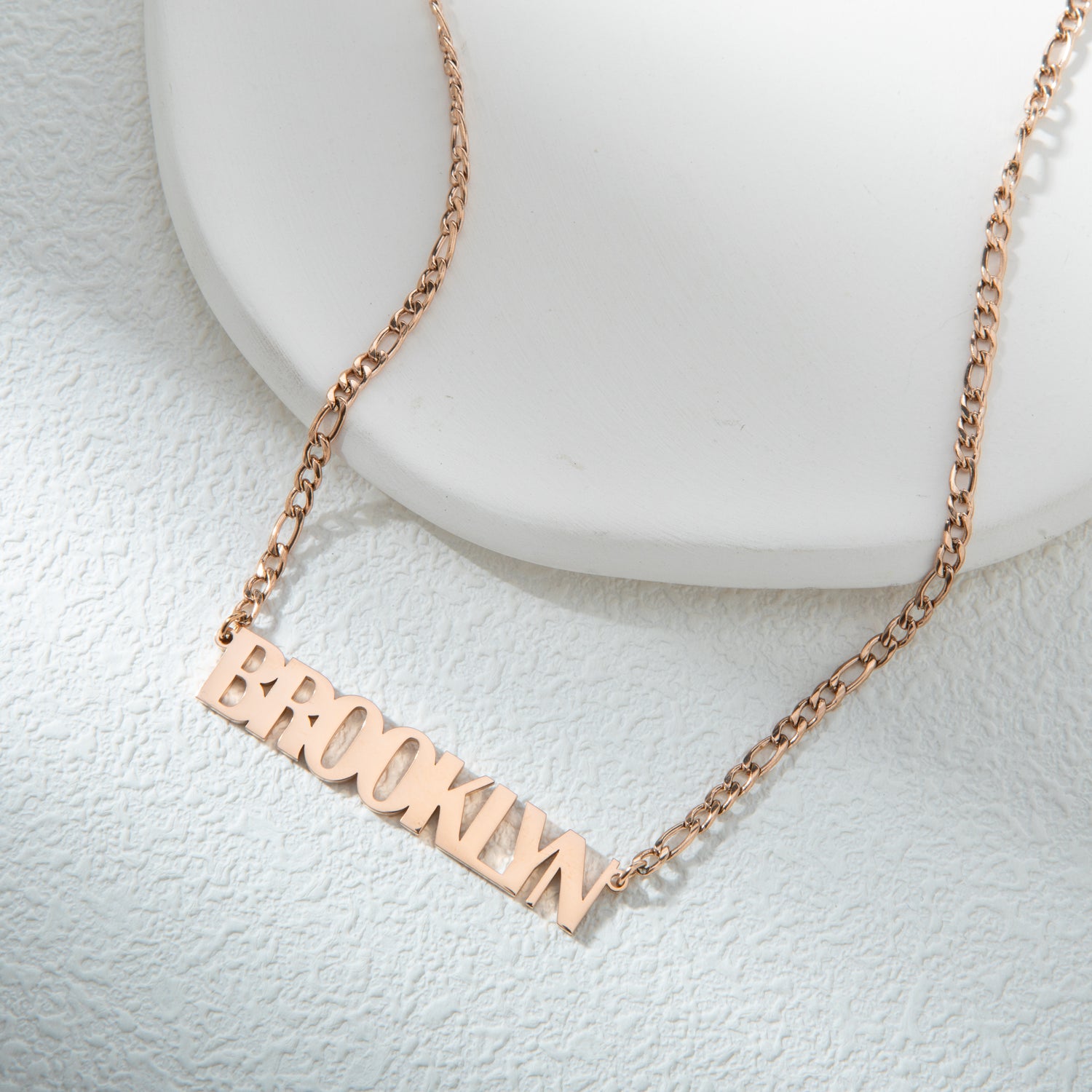 All Caps Name Necklace