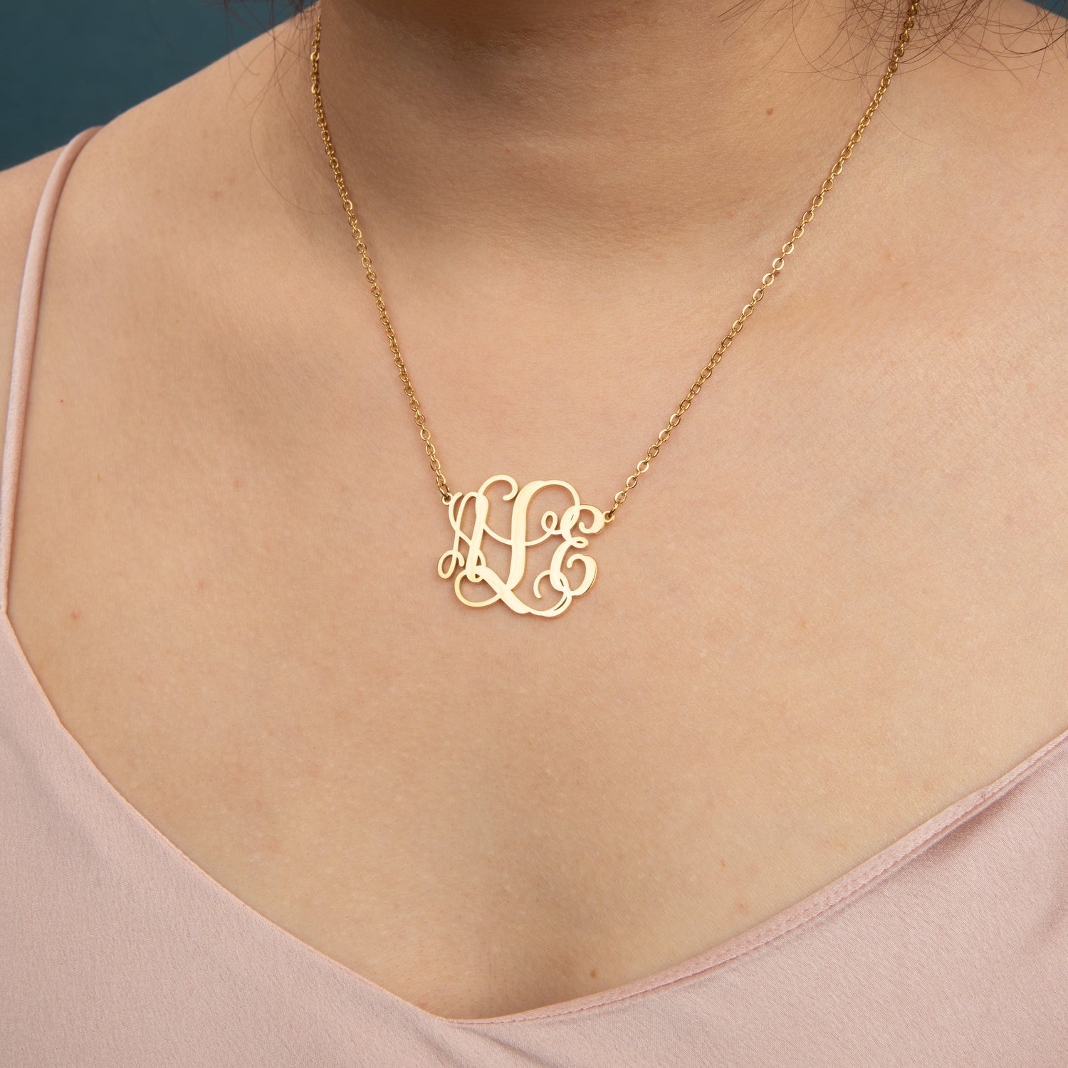 Personalized Monogram Pendant Necklace