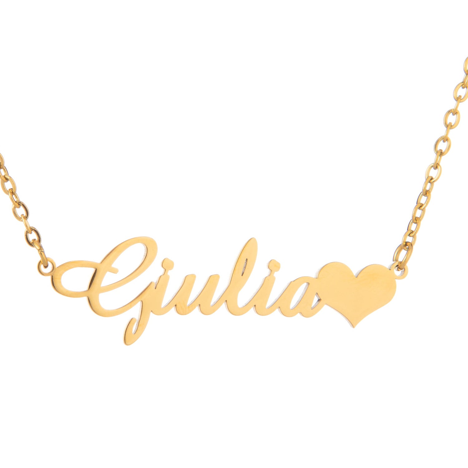 Name Necklace with Charm