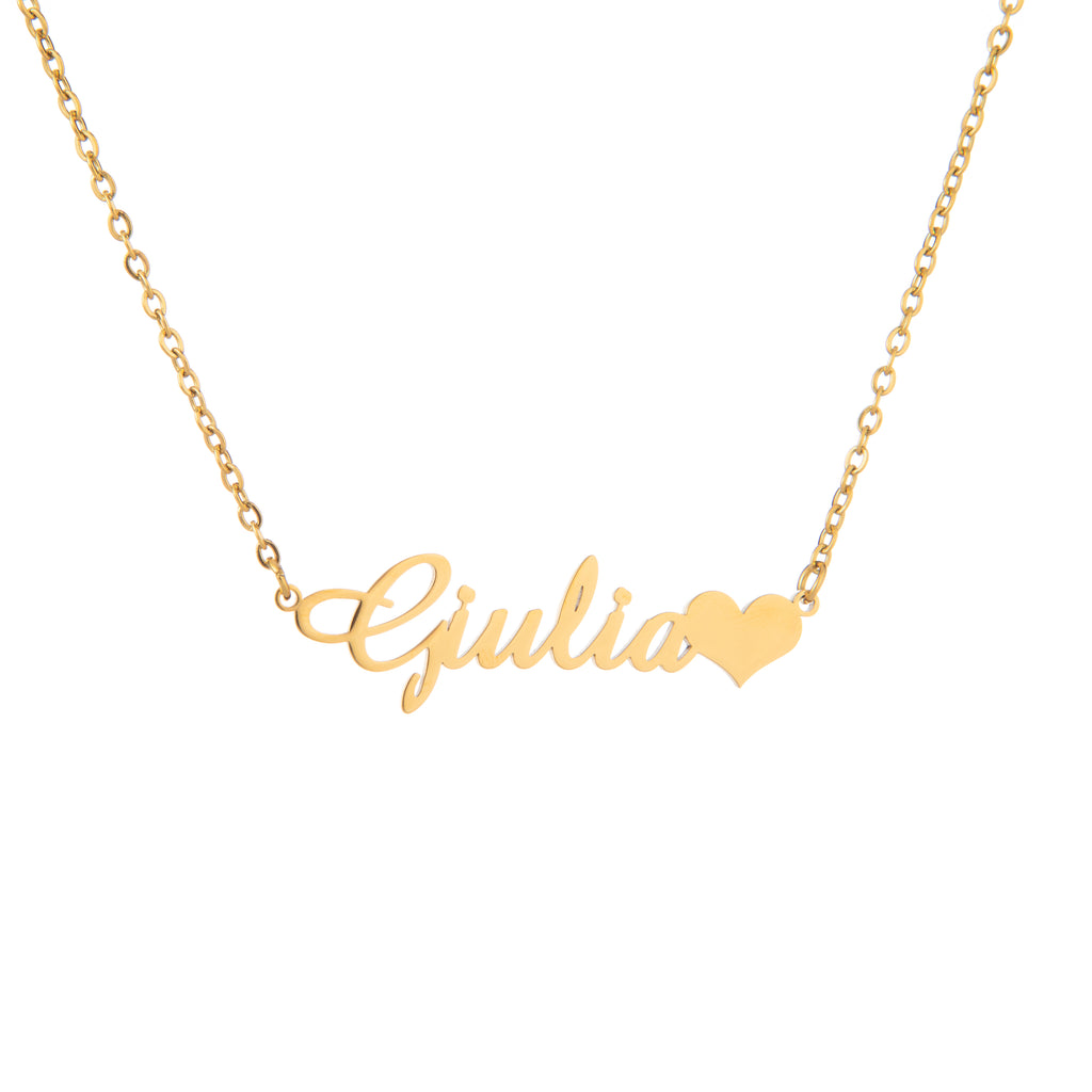 Custom Name Necklace with Charm