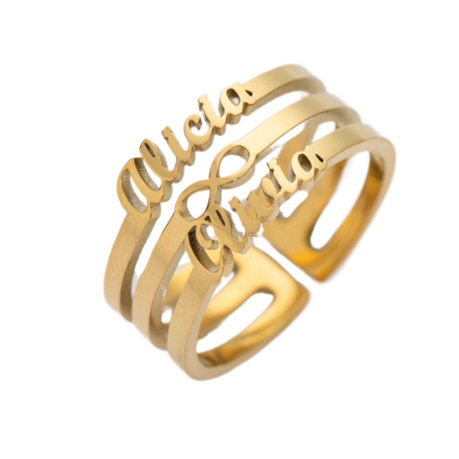 Infinity Ring with Two Names