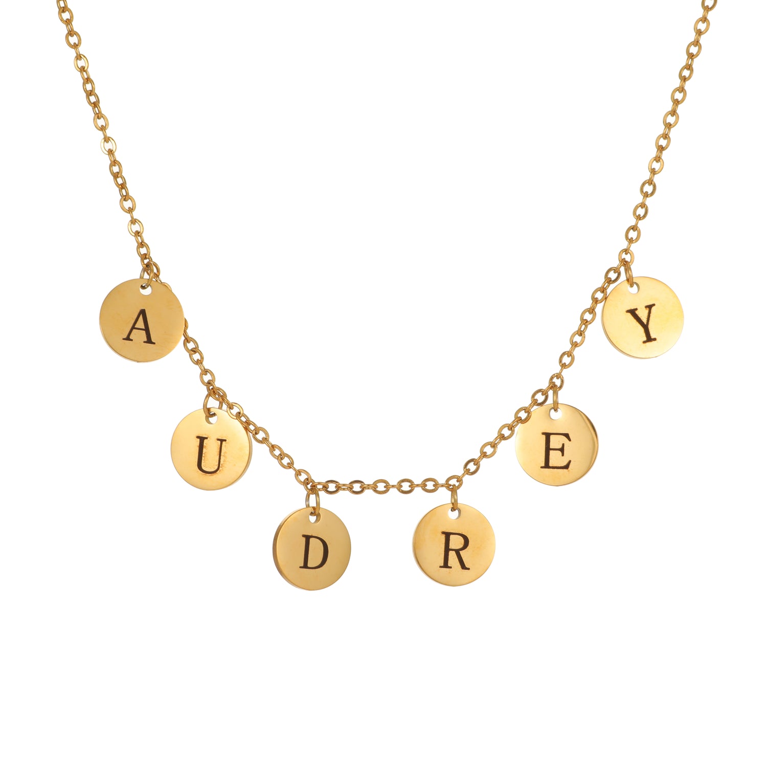Disc Name Necklace