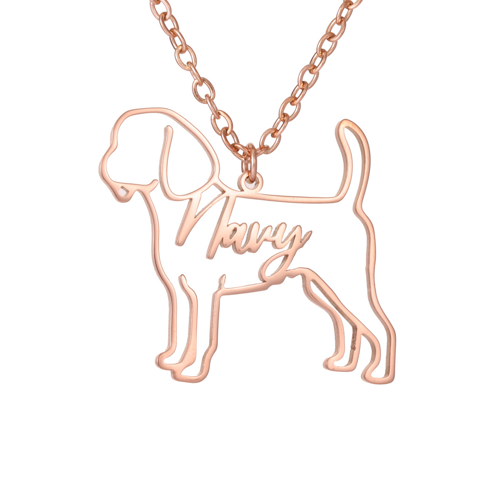 Personalized Animal Silhouette Necklace with Name