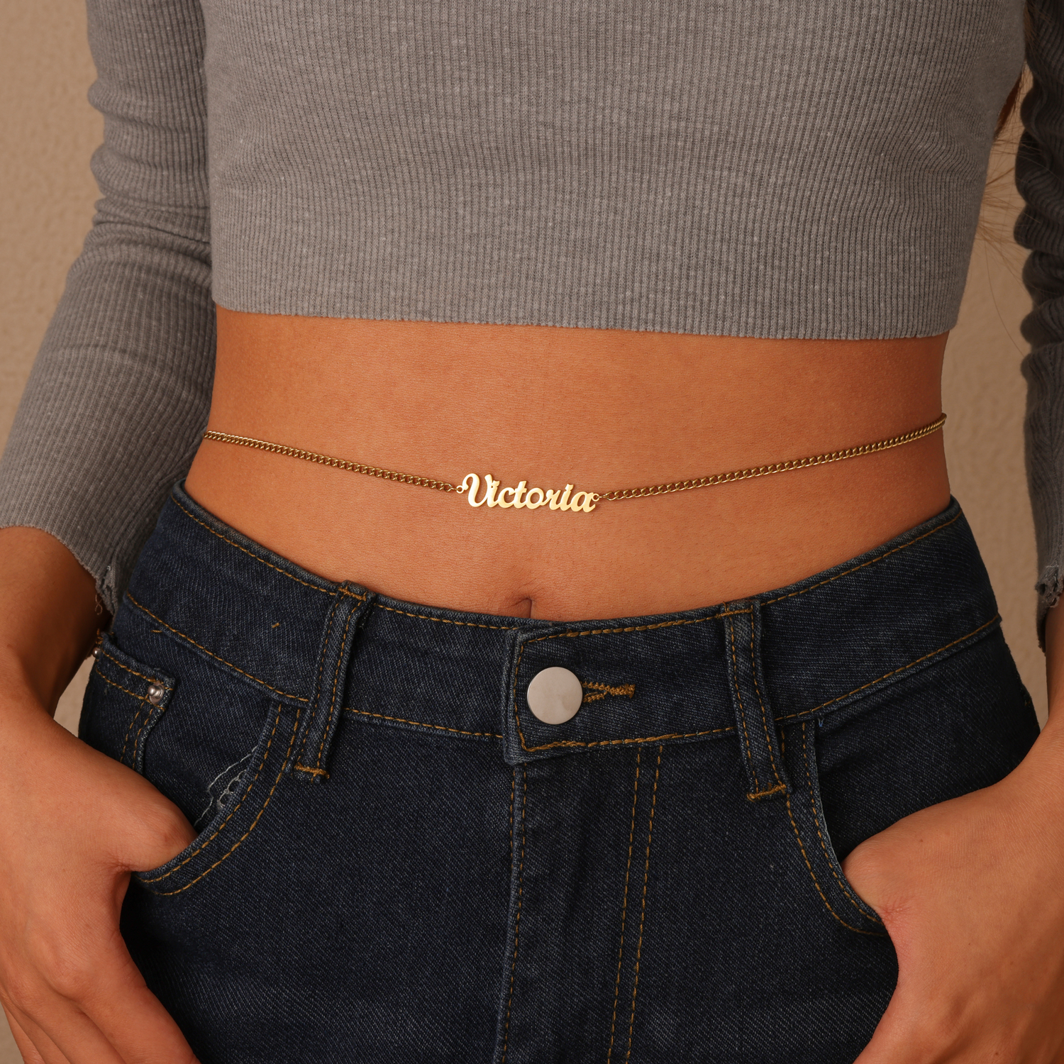 Corps & Lettres – Custom Belly Chain