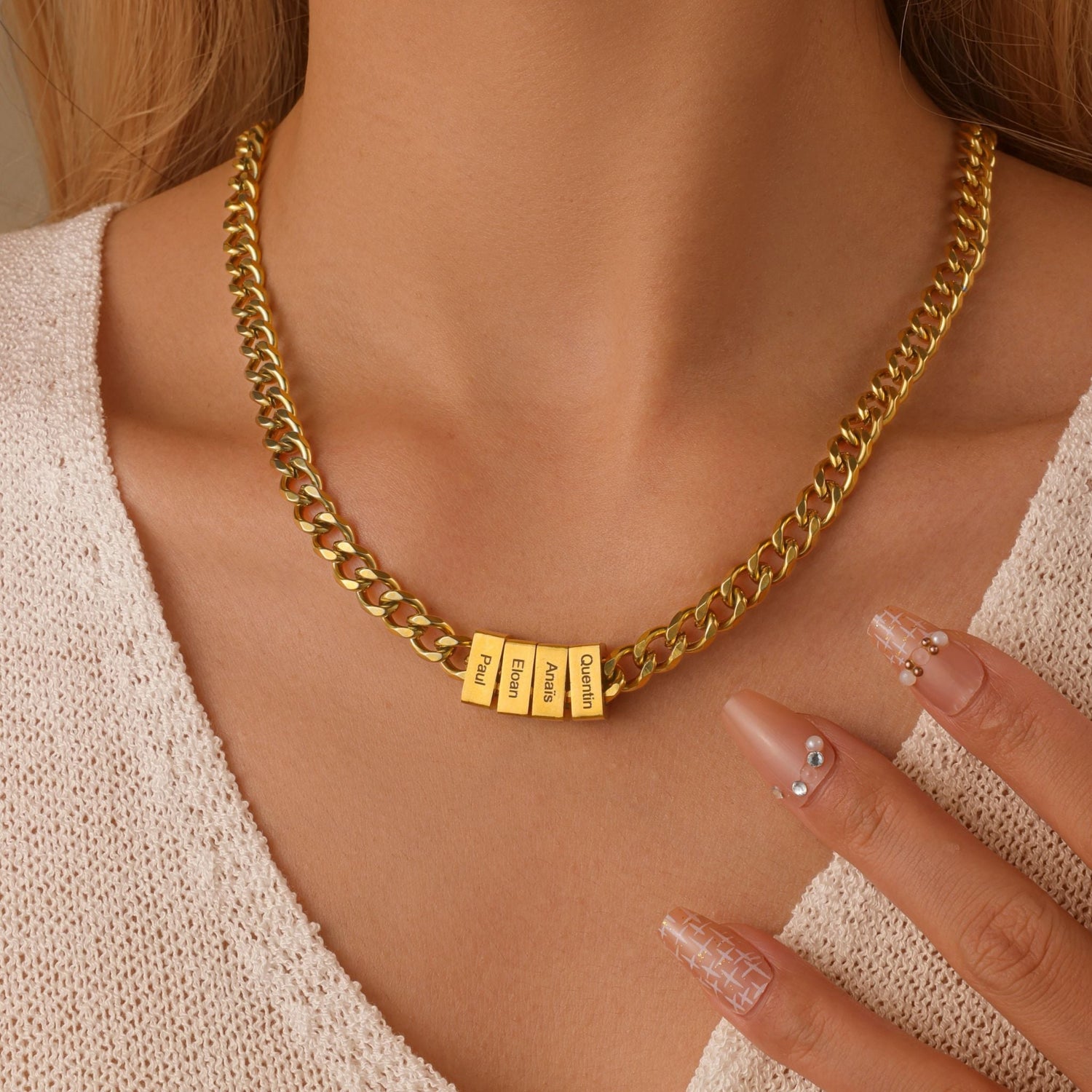 Collar de cadena elegante para mujer
