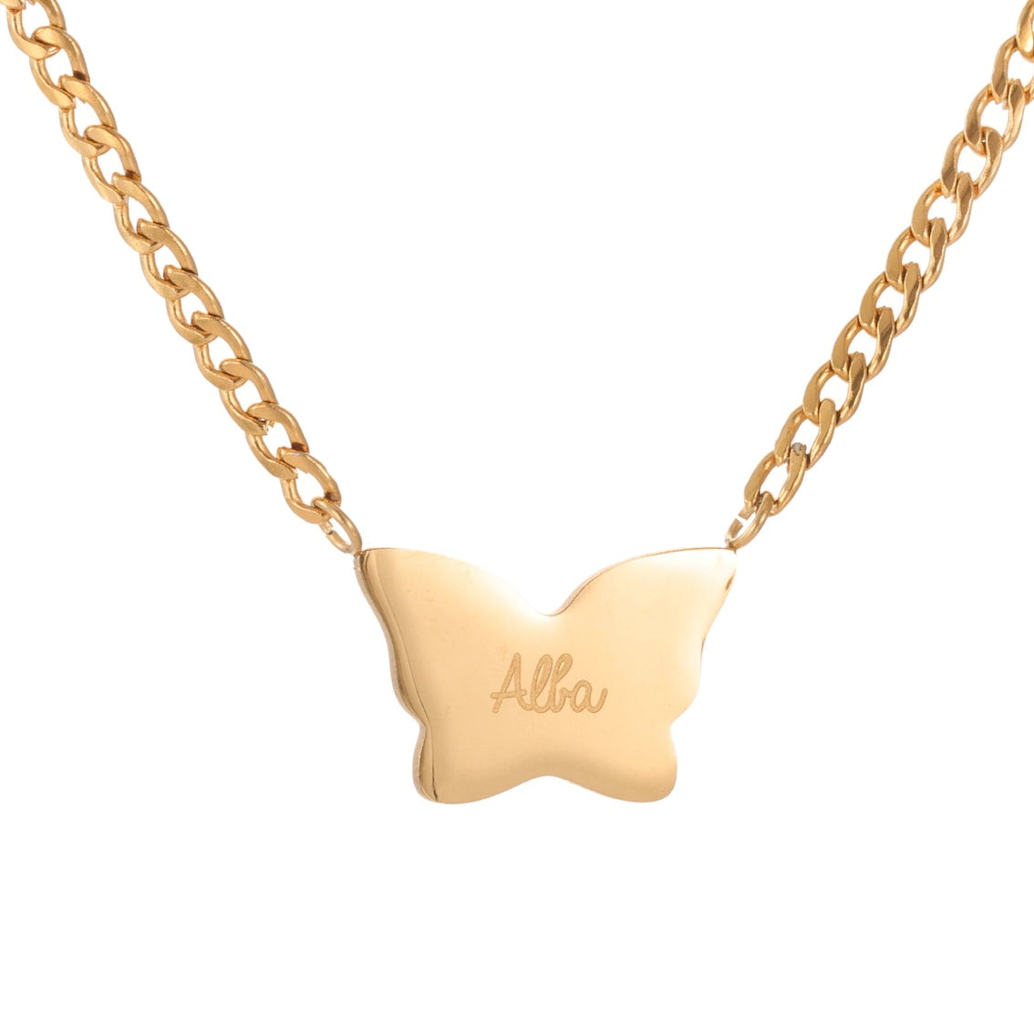 Personalized Butterfly Necklace
