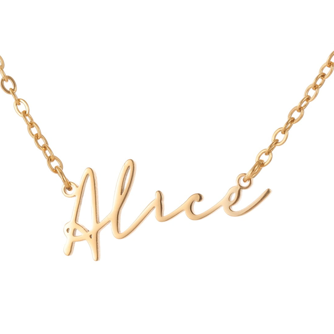Personalized Script Name Necklace