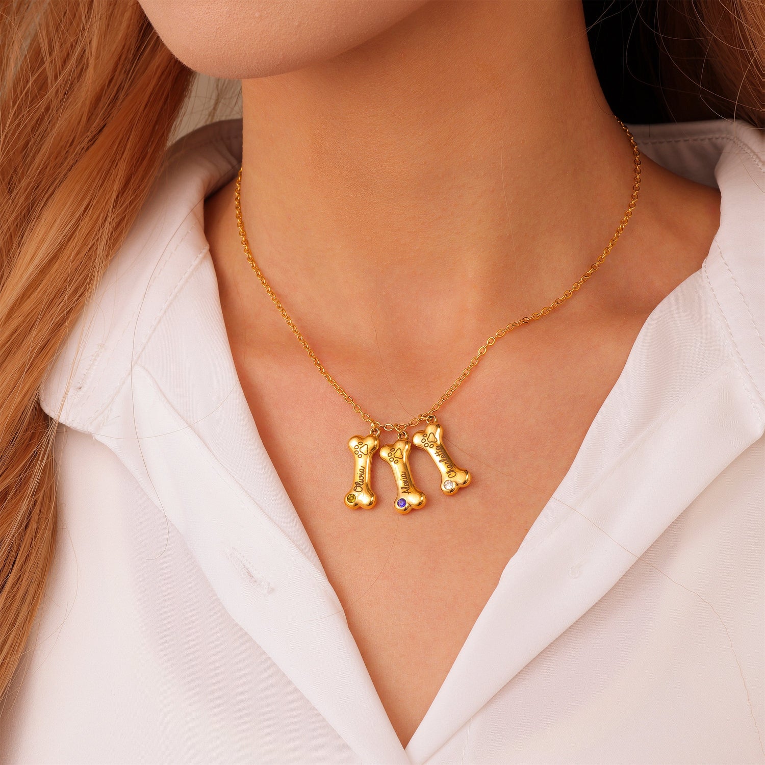 Collar de hueso personalizado