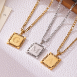 Personalized Initial Medallion Necklace