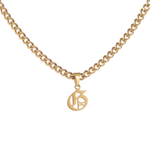 Gothic Letter Pendant Necklace