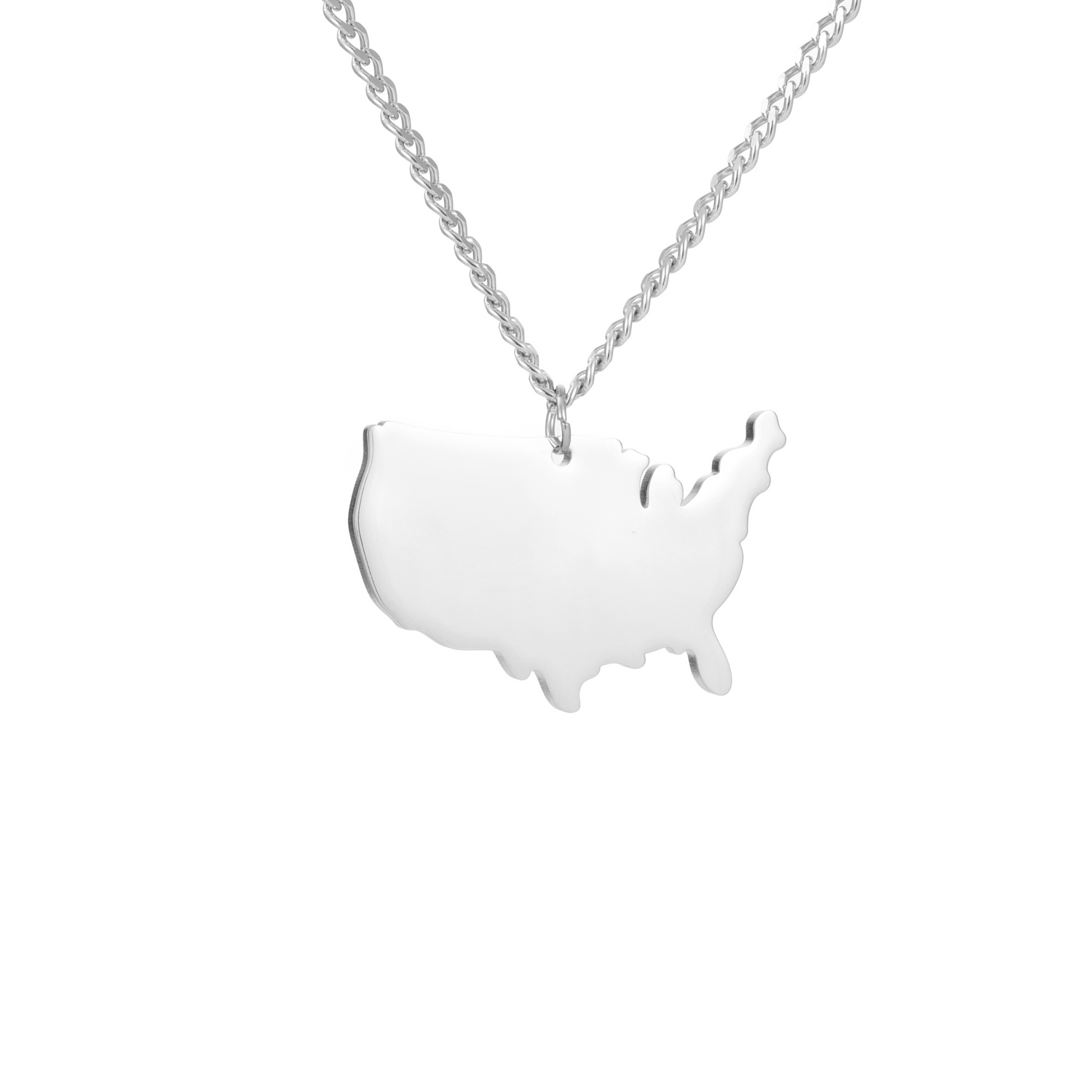 Men Map Pendant - Country, City, Island, or Continent