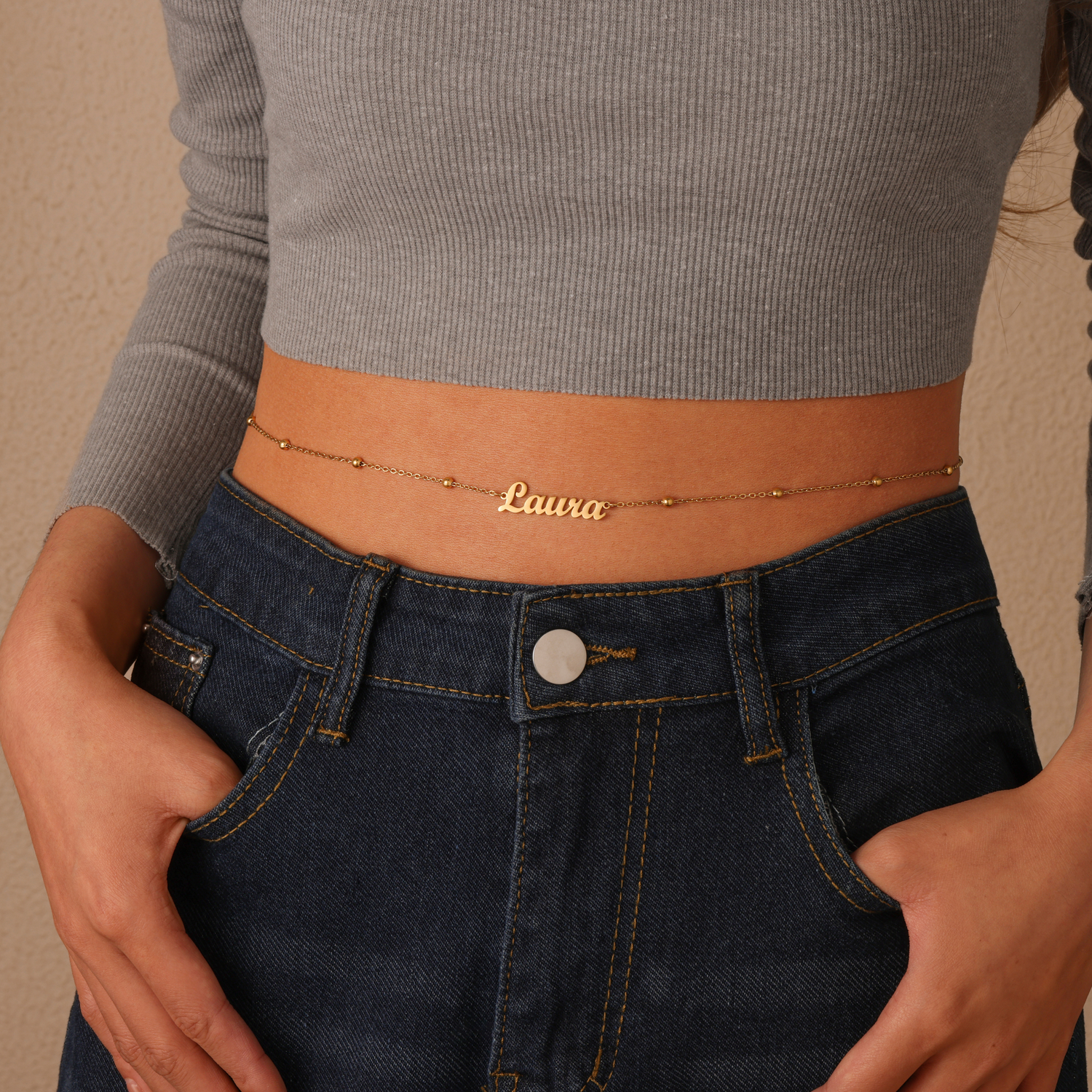 Corps & Lettres – Custom Belly Chain