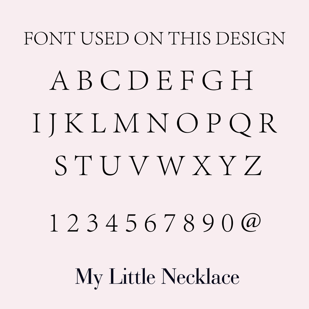 Personalized Uppercase Initials Necklace