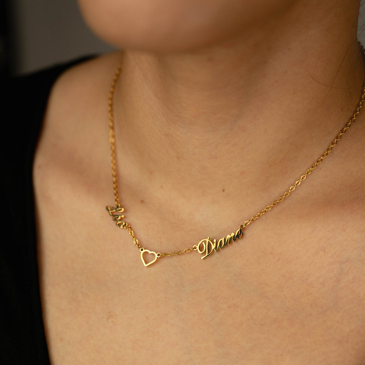 Heart & Names Custom Necklace