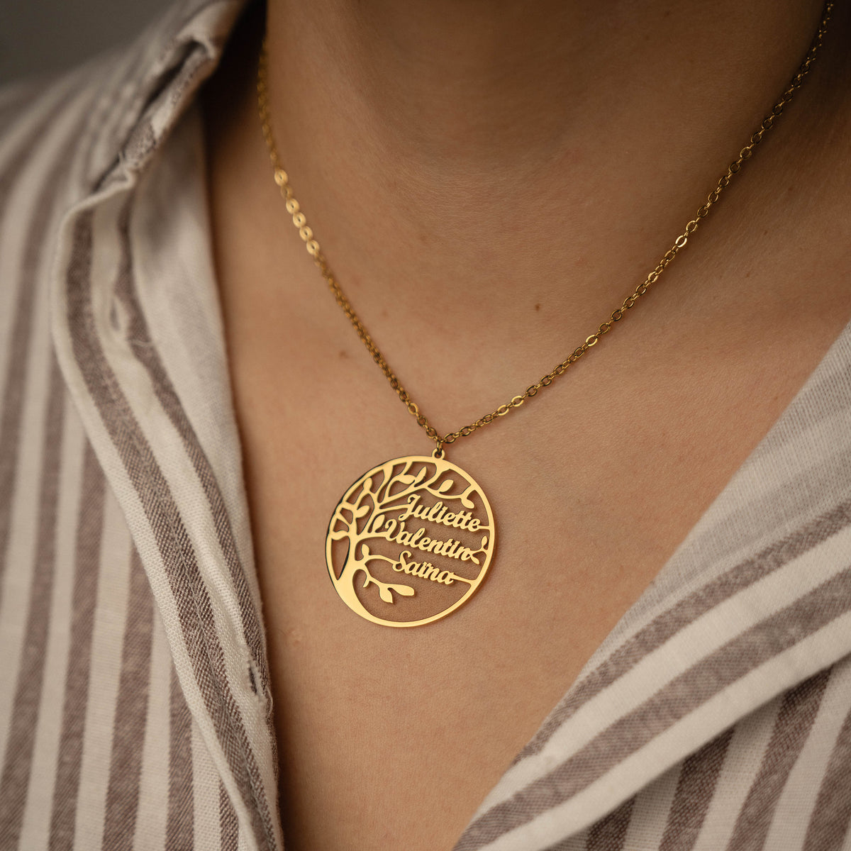 Tree of Life Family Name Necklace