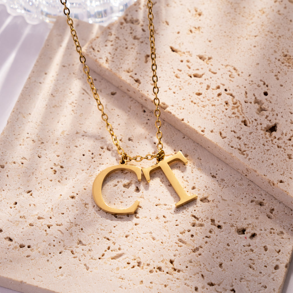 Personalized Uppercase Initials Necklace