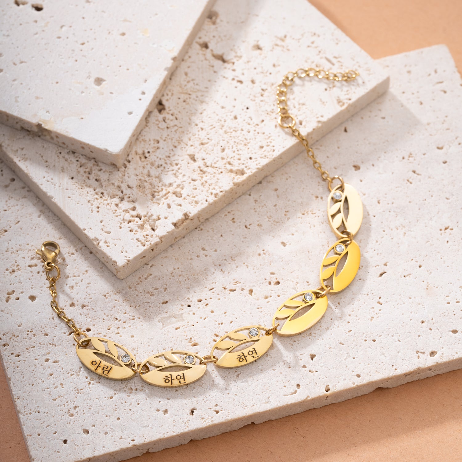 Korean Customized Multi-Leaf Bracelet