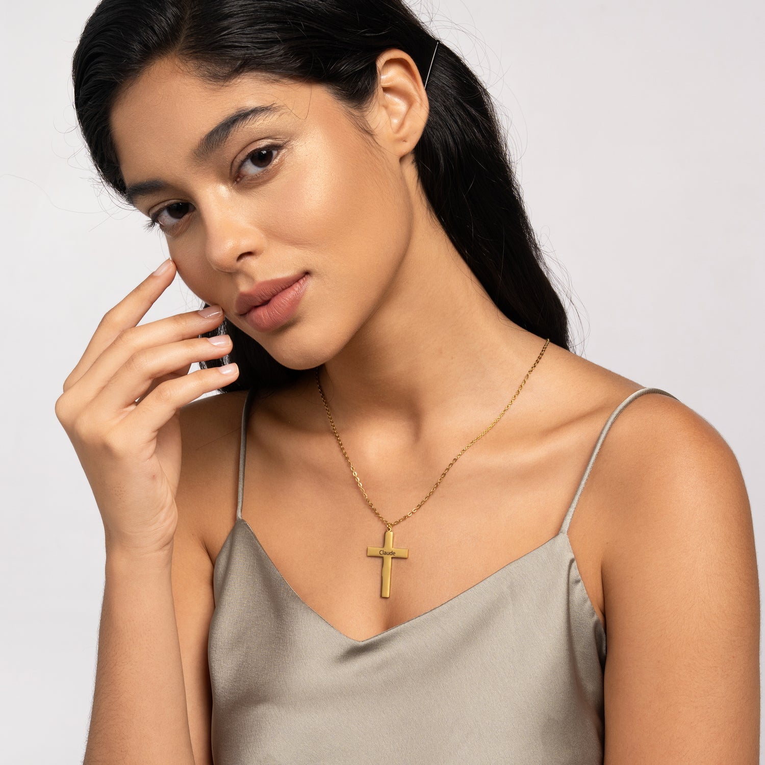Personalized Cross Pendant