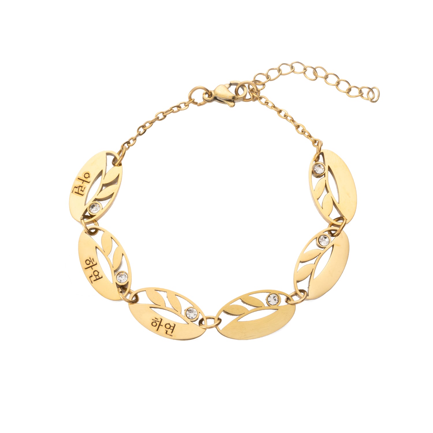 Korean Customized Multi-Leaf Bracelet