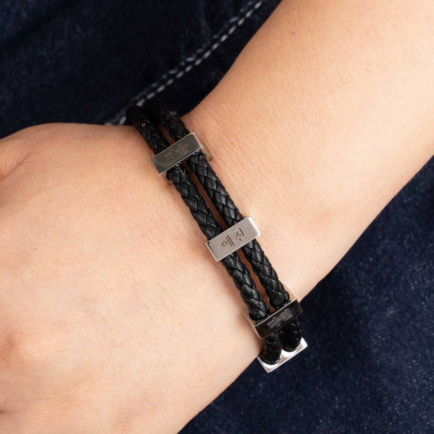 Korean Customizable Braided Bracelet for Men