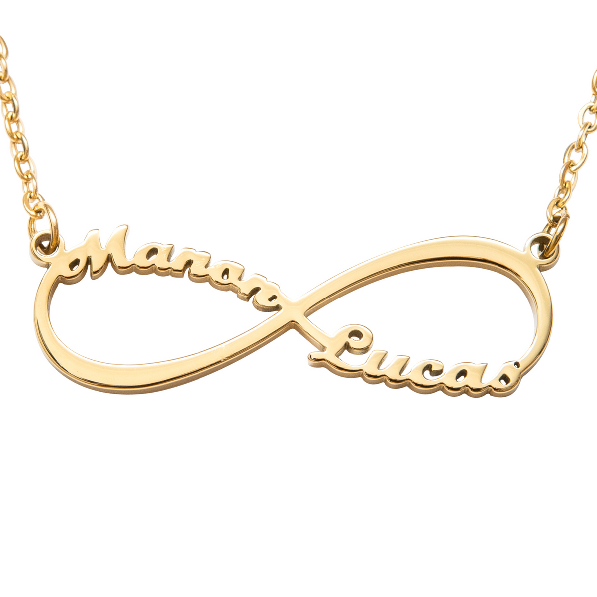 Personalized Infinity Name Necklace – Two Names