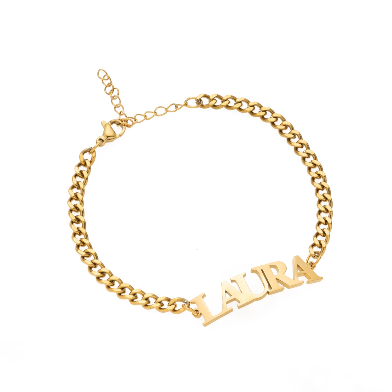 Uppercase Name Bracelet