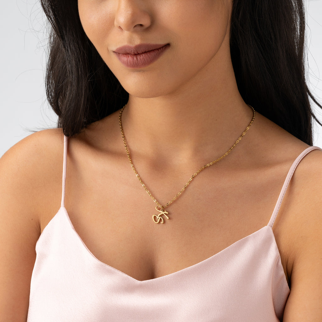 Two Initials Custom Necklace