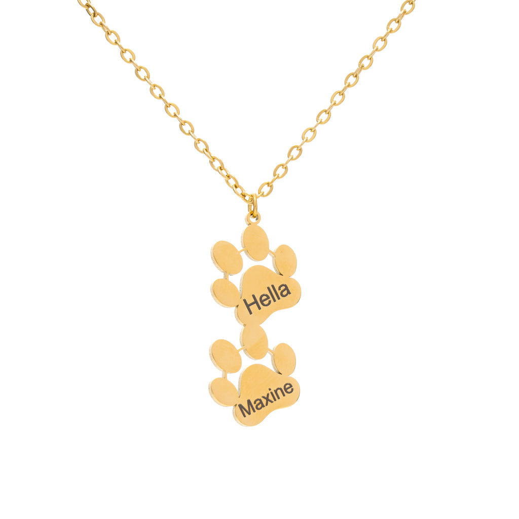Dog and Cat Paw Necklace Pendant