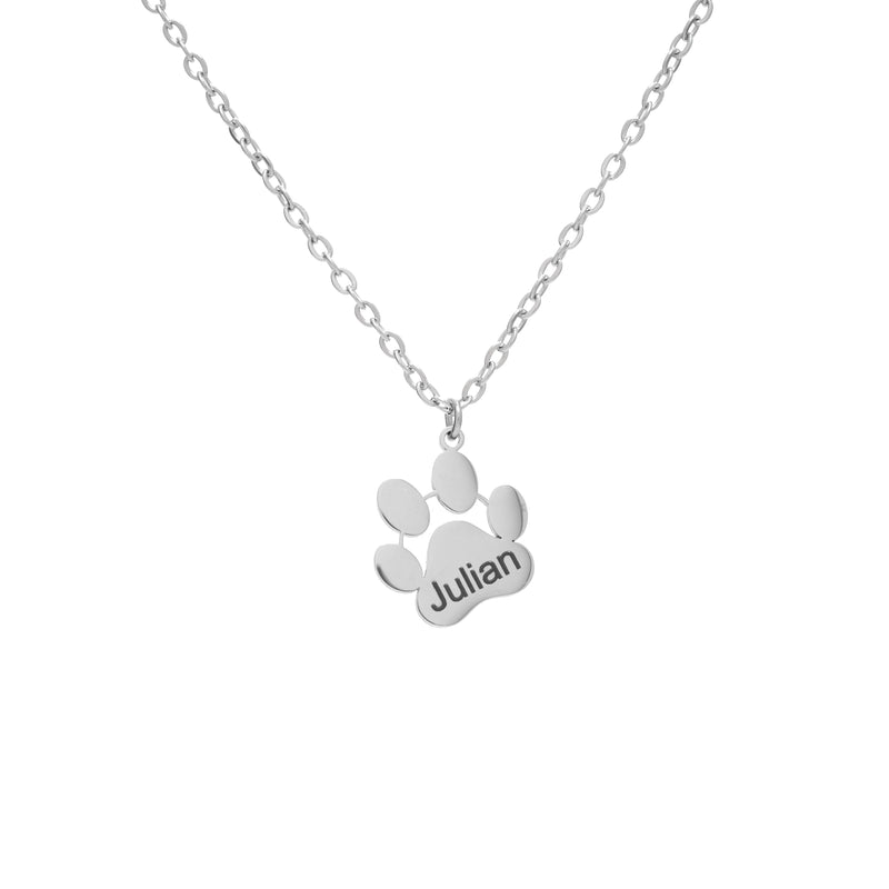 Dog and Cat Paw Necklace Pendant