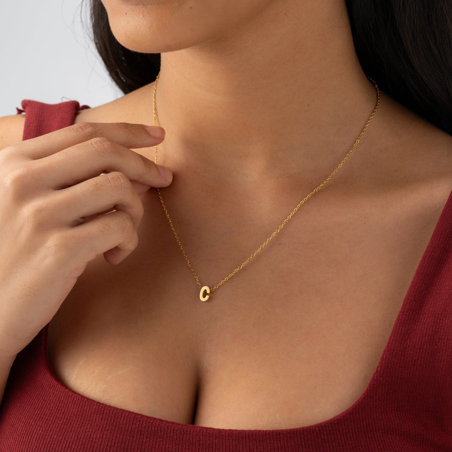 Small Letter Name Necklace