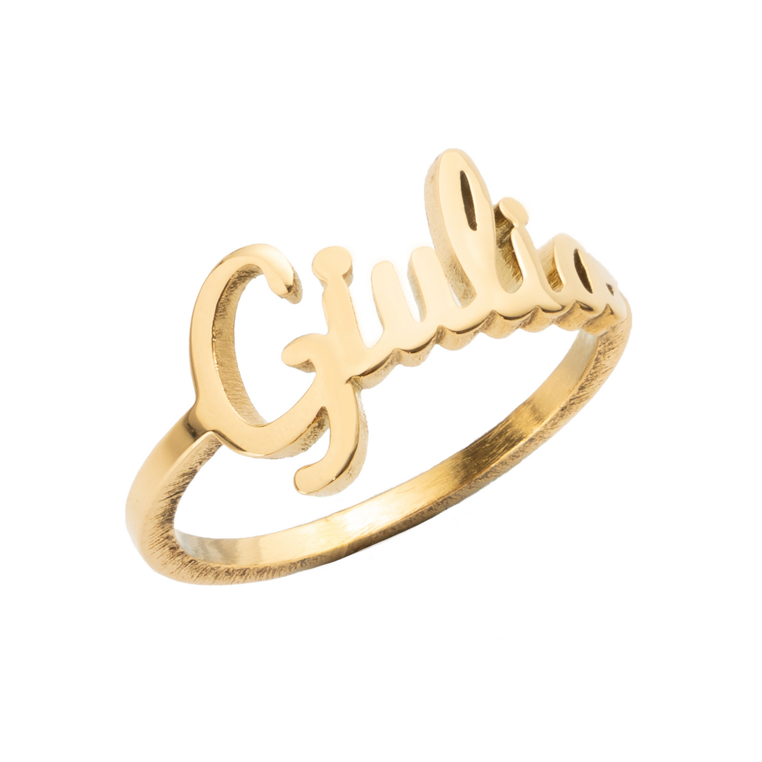 Personalized Cursive Name Ring