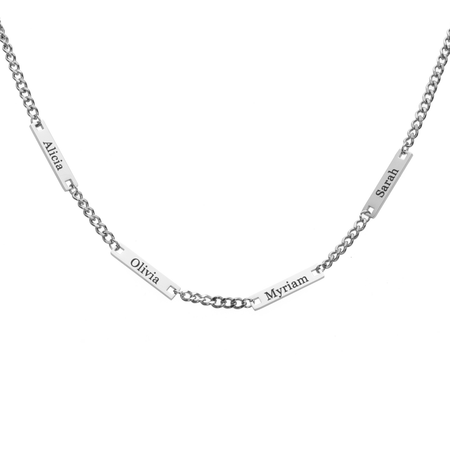 Personalized Men Sentinel Bar Necklace