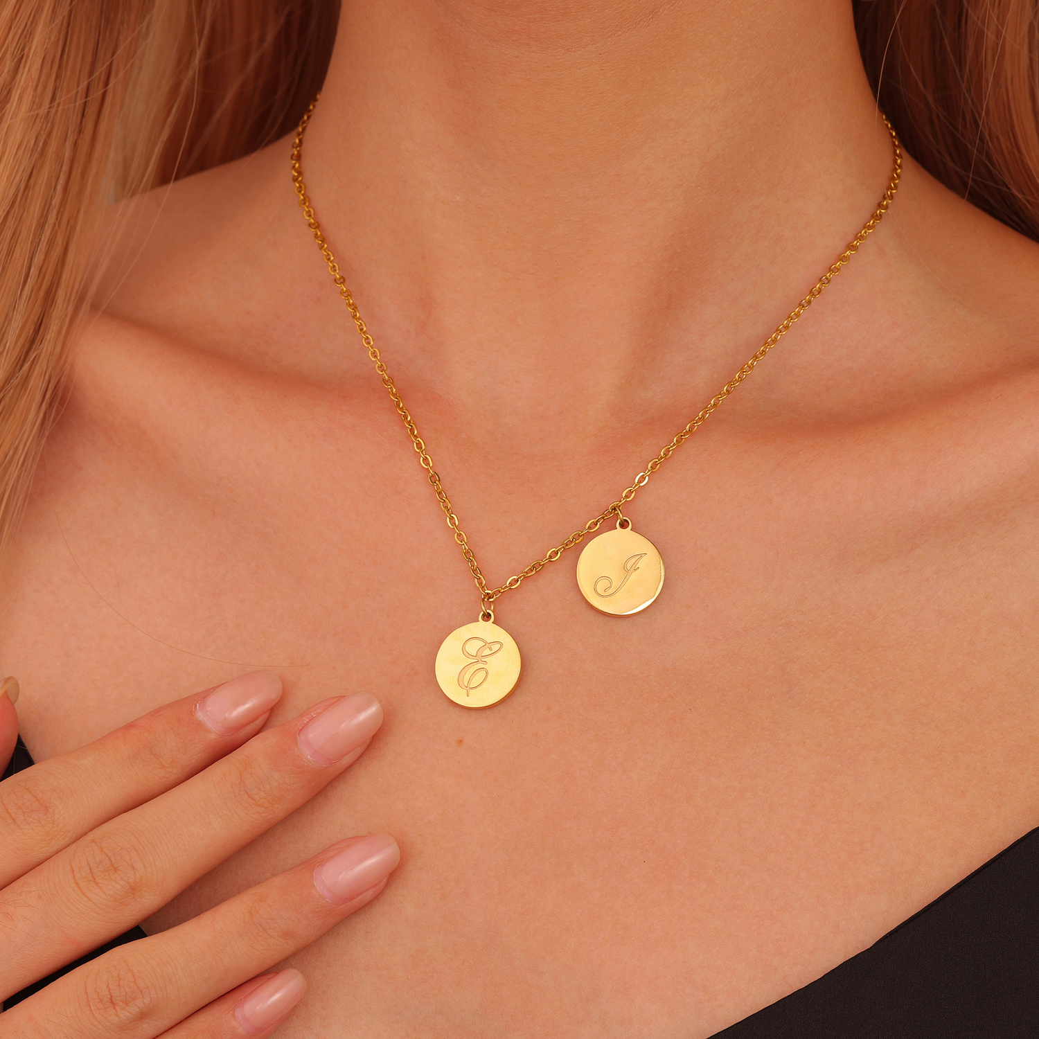 Initial Custom Round Pendant