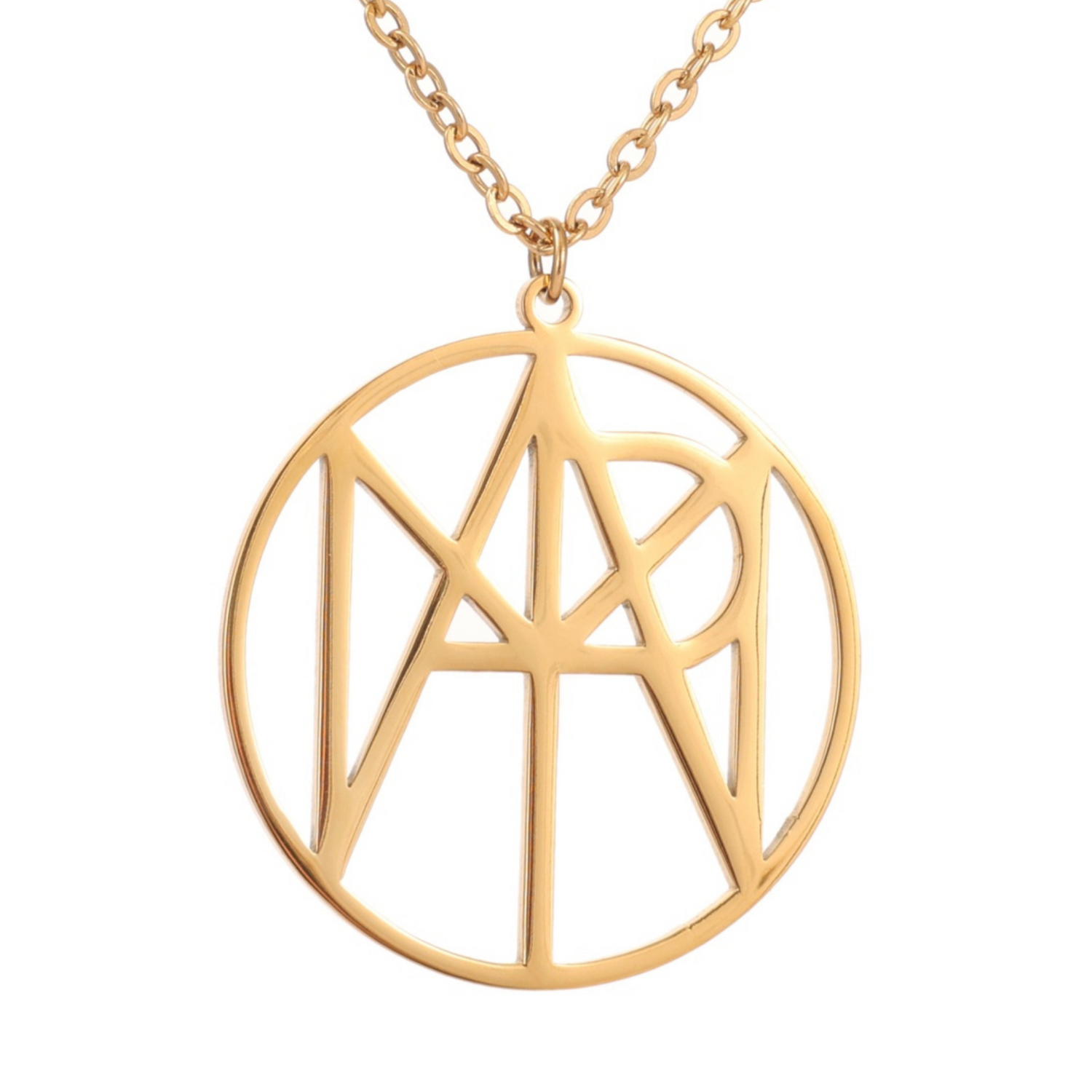 Custom Monogram Medallion Necklace