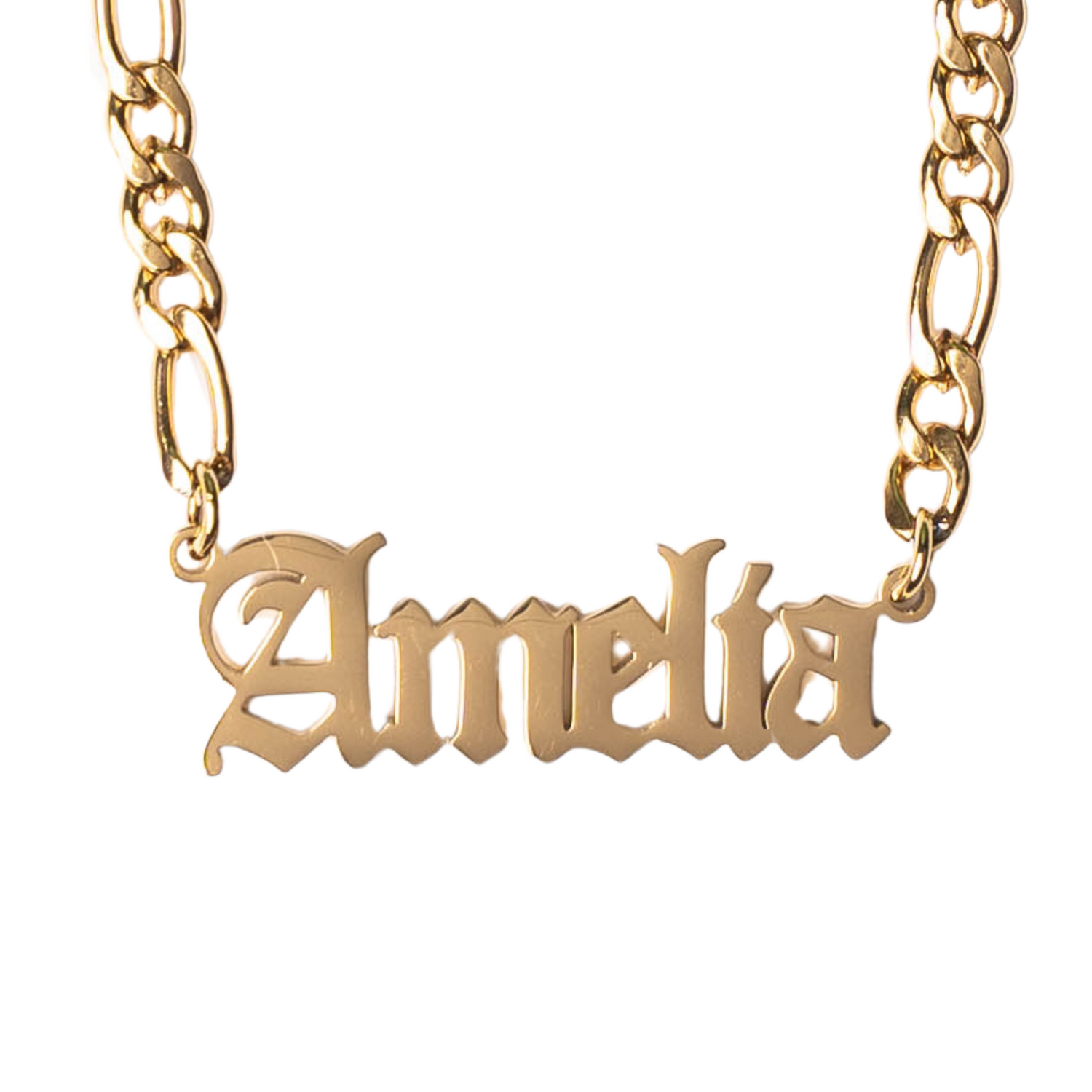Personalized Old English Name Necklace