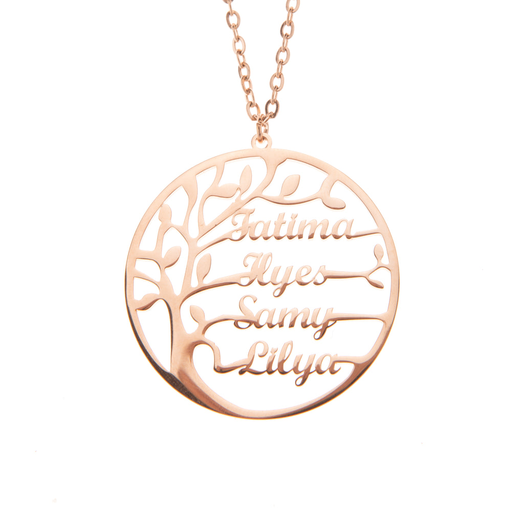 Family Tree of Life Pendant Necklace