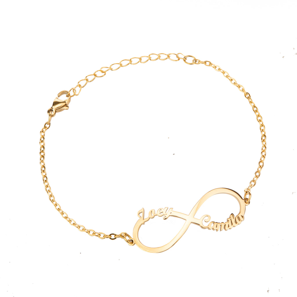 Two-Name Infinity Bracelet