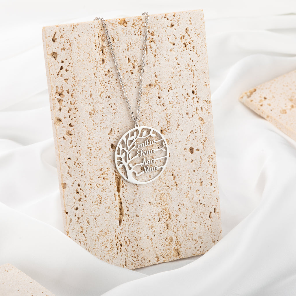 Family Tree of Life Pendant Necklace