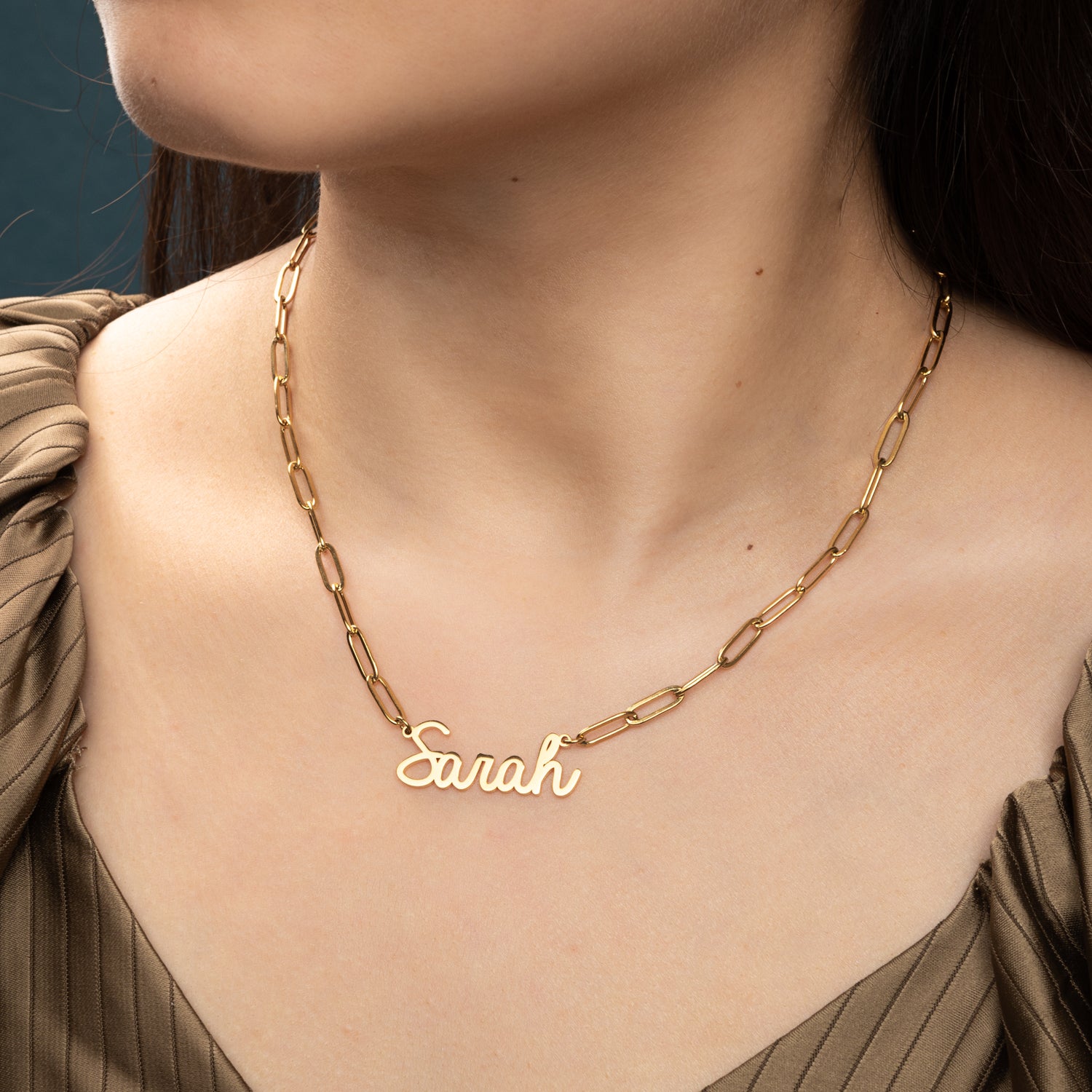 Paperclip Name Necklace