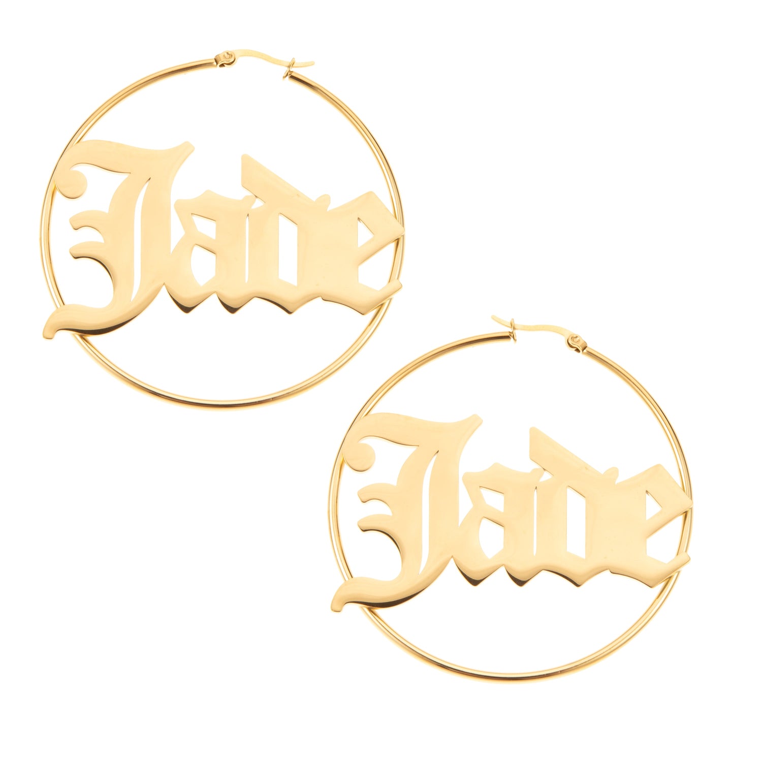 Pendientes de aro góticos 