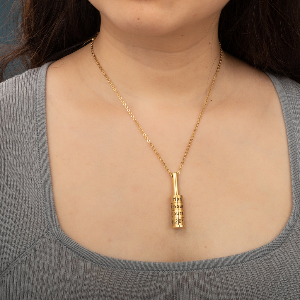 Round Bar Necklace with Charms My Little Necklace