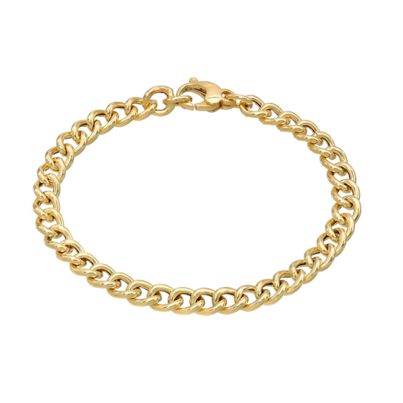 Bold Men's Curve Link Bracelet