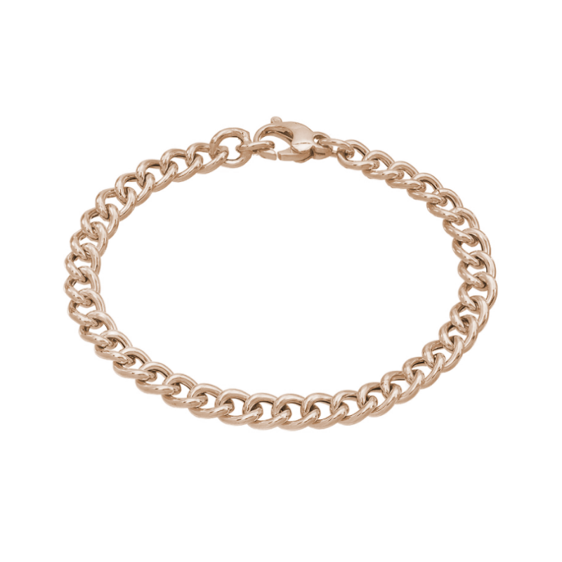 Bold Men's Curve Link Bracelet